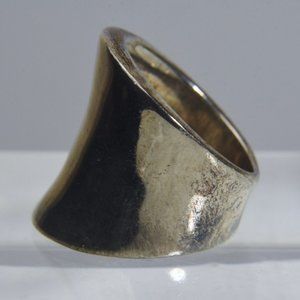 .999 Solid Silver Saddleback Ring - Size 6